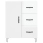 vidaXL Aparador alto madera contrachapada blanco brillo 69,5x34x180 cm vidaXL Aparador alto madera contrachapada blanco brillo 69,5x34x180 cm