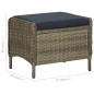vidaXL Juego de comedor para jardín de 5 piezas marrón vidaXL Juego de comedor para jardín de 5 piezas marrón