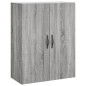 vidaXL Aparador alto madera contrachapada gris sonoma 69,5x34x180 cm vidaXL Aparador alto madera contrachapada gris sonoma 69,5x34x180 cm