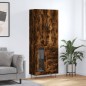 vidaXL Aparador alto madera contrachapada roble ahumado 69,5x34x180 cm vidaXL Aparador alto madera contrachapada roble ahumado 69,5x34x180 cm