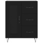 vidaXL Aparador alto madera contrachapada negro 69,5x34x180 cm vidaXL Aparador alto madera contrachapada negro 69,5x34x180 cm