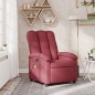 vidaXL Sillón de masaje reclinable de tela color vino tinto vidaXL Sillón de masaje reclinable de tela color vino tinto