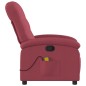 vidaXL Sillón de masaje reclinable de tela color vino tinto vidaXL Sillón de masaje reclinable de tela color vino tinto