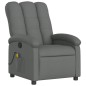 vidaXL Sillón de masaje reclinable de tela gris oscuro vidaXL Sillón de masaje reclinable de tela gris oscuro
