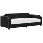 vidaXL Sofá cama con colchón tela negro 80x200 cm vidaXL Sofá cama con colchón tela negro 80x200 cm
