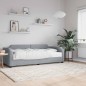 vidaXL Sofá cama con colchón tela gris claro 80x200 cm vidaXL Sofá cama con colchón tela gris claro 80x200 cm