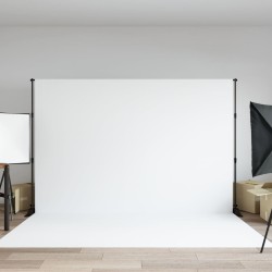 vidaXL Soporte de telón de fondo acero negro 305x243 cm