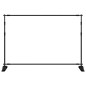 vidaXL Soporte de telón de fondo acero negro 305x243 cm vidaXL Soporte de telón de fondo acero negro 305x243 cm