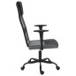 vidaXL Silla de oficina tela de malla y cuero sintético gris y negro vidaXL Silla de oficina tela de malla y cuero sintético gris y negro