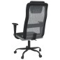 vidaXL Silla de oficina tela de malla y cuero sintético gris y negro vidaXL Silla de oficina tela de malla y cuero sintético gris y negro