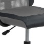vidaXL Silla de oficina tela de malla y cuero sintético gris y negro vidaXL Silla de oficina tela de malla y cuero sintético gris y negro