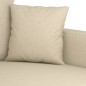 vidaXL Sofá de 3 plazas de tela crema 180 cm vidaXL Sofá de 3 plazas de tela crema 180 cm