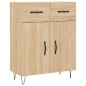 vidaXL Aparador alto madera contrachapada color roble 69,5x34x180 cm vidaXL Aparador alto madera contrachapada color roble 69,5x34x180 cm