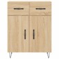 vidaXL Aparador alto madera contrachapada color roble 69,5x34x180 cm vidaXL Aparador alto madera contrachapada color roble 69,5x34x180 cm