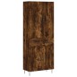 vidaXL Aparador alto madera contrachapada roble ahumado 69,5x34x180 cm vidaXL Aparador alto madera contrachapada roble ahumado 69,5x34x180 cm