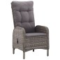 vidaXL Juego de comedor de jardín de 7 piezas gris vidaXL Juego de comedor de jardín de 7 piezas gris
