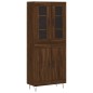 vidaXL Aparador alto madera contrachapada marrón roble 69,5x34x180 cm vidaXL Aparador alto madera contrachapada marrón roble 69,5x34x180 cm