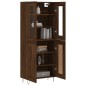 vidaXL Aparador alto madera contrachapada marrón roble 69,5x34x180 cm vidaXL Aparador alto madera contrachapada marrón roble 69,5x34x180 cm