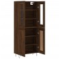 vidaXL Aparador alto madera contrachapada marrón roble 69,5x34x180 cm vidaXL Aparador alto madera contrachapada marrón roble 69,5x34x180 cm
