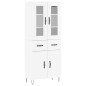 vidaXL Aparador alto madera contrachapada blanco brillo 69,5x34x180 cm vidaXL Aparador alto madera contrachapada blanco brillo 69,5x34x180 cm