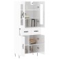 vidaXL Aparador alto madera contrachapada blanco brillo 69,5x34x180 cm vidaXL Aparador alto madera contrachapada blanco brillo 69,5x34x180 cm
