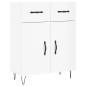 vidaXL Aparador alto madera contrachapada blanco brillo 69,5x34x180 cm vidaXL Aparador alto madera contrachapada blanco brillo 69,5x34x180 cm