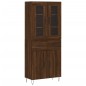 vidaXL Aparador alto madera contrachapada marrón roble 69,5x34x180 cm vidaXL Aparador alto madera contrachapada marrón roble 69,5x34x180 cm