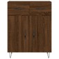 vidaXL Aparador alto madera contrachapada marrón roble 69,5x34x180 cm vidaXL Aparador alto madera contrachapada marrón roble 69,5x34x180 cm