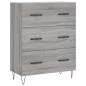 vidaXL Aparador alto madera contrachapada gris sonoma 69,5x34x180 cm vidaXL Aparador alto madera contrachapada gris sonoma 69,5x34x180 cm