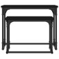 vidaXL Mesa de centro apilable 2 piezas madera de ingeniería negro vidaXL Mesa de centro apilable 2 piezas madera de ingeniería negro