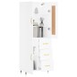 vidaXL Aparador alto madera contrachapada blanco 69,5x34x180 cm vidaXL Aparador alto madera contrachapada blanco 69,5x34x180 cm