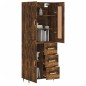 vidaXL Aparador alto madera contrachapada roble ahumado 69,5x34x180 cm vidaXL Aparador alto madera contrachapada roble ahumado 69,5x34x180 cm