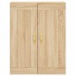 vidaXL Aparador alto madera contrachapada color roble 69,5x34x180 cm