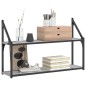 vidaXL Estantería de pared madera ingeniería gris Sonoma 80x21x51 cm vidaXL Estantería de pared madera ingeniería gris Sonoma 80x21x51 cm