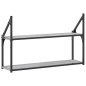 vidaXL Estantería de pared madera ingeniería gris Sonoma 80x21x51 cm vidaXL Estantería de pared madera ingeniería gris Sonoma 80x21x51 cm