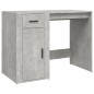 vidaXL Escritorio de madera contrachapada gris hormigón 100x49x75 cm