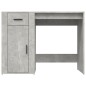 vidaXL Escritorio de madera contrachapada gris hormigón 100x49x75 cm