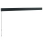 vidaXL Toldo retráctil aluminio y tela azul y blanco 3x2,5 m