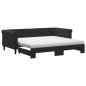 vidaXL Sofá cama nido con colchón terciopelo negro 90x190 cm vidaXL Sofá cama nido con colchón terciopelo negro 90x190 cm