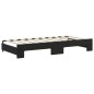 vidaXL Sofá cama nido con colchón terciopelo negro 90x190 cm vidaXL Sofá cama nido con colchón terciopelo negro 90x190 cm
