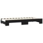 vidaXL Sofá cama nido con colchón tela negro 90x190 cm vidaXL Sofá cama nido con colchón tela negro 90x190 cm