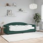 vidaXL Sofá cama con colchón terciopelo verde oscuro 80x200 cm vidaXL Sofá cama con colchón terciopelo verde oscuro 80x200 cm