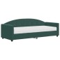 vidaXL Sofá cama con colchón terciopelo verde oscuro 80x200 cm vidaXL Sofá cama con colchón terciopelo verde oscuro 80x200 cm