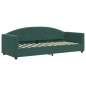 vidaXL Sofá cama con colchón terciopelo verde oscuro 80x200 cm vidaXL Sofá cama con colchón terciopelo verde oscuro 80x200 cm