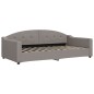 vidaXL Sofá cama con colchón tela gris taupe 100x200 cm vidaXL Sofá cama con colchón tela gris taupe 100x200 cm