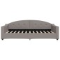vidaXL Sofá cama con colchón tela gris taupe 100x200 cm vidaXL Sofá cama con colchón tela gris taupe 100x200 cm