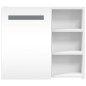 vidaXL Mueble de baño con espejo y luz LED blanco 60x13x52 cm vidaXL Mueble de baño con espejo y luz LED blanco 60x13x52 cm