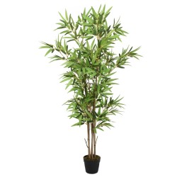 vidaXL Árbol de bambú artificial con 552 hojas verde 120 cm