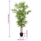 vidaXL Árbol de bambú artificial con 552 hojas verde 120 cm vidaXL Árbol de bambú artificial con 552 hojas verde 120 cm