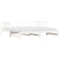 vidaXL Sofá cama nido madera maciza de pino blanco 90x190 cm vidaXL Sofá cama nido madera maciza de pino blanco 90x190 cm